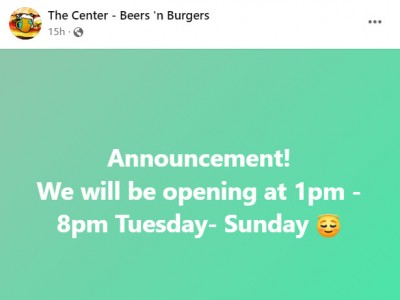 NewHoursTheCenterBurgers.jpg