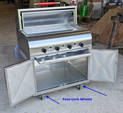 Quik-Fire SS Crown Deluxe BBQ Open Drip Tray & Cabinet Doors.png